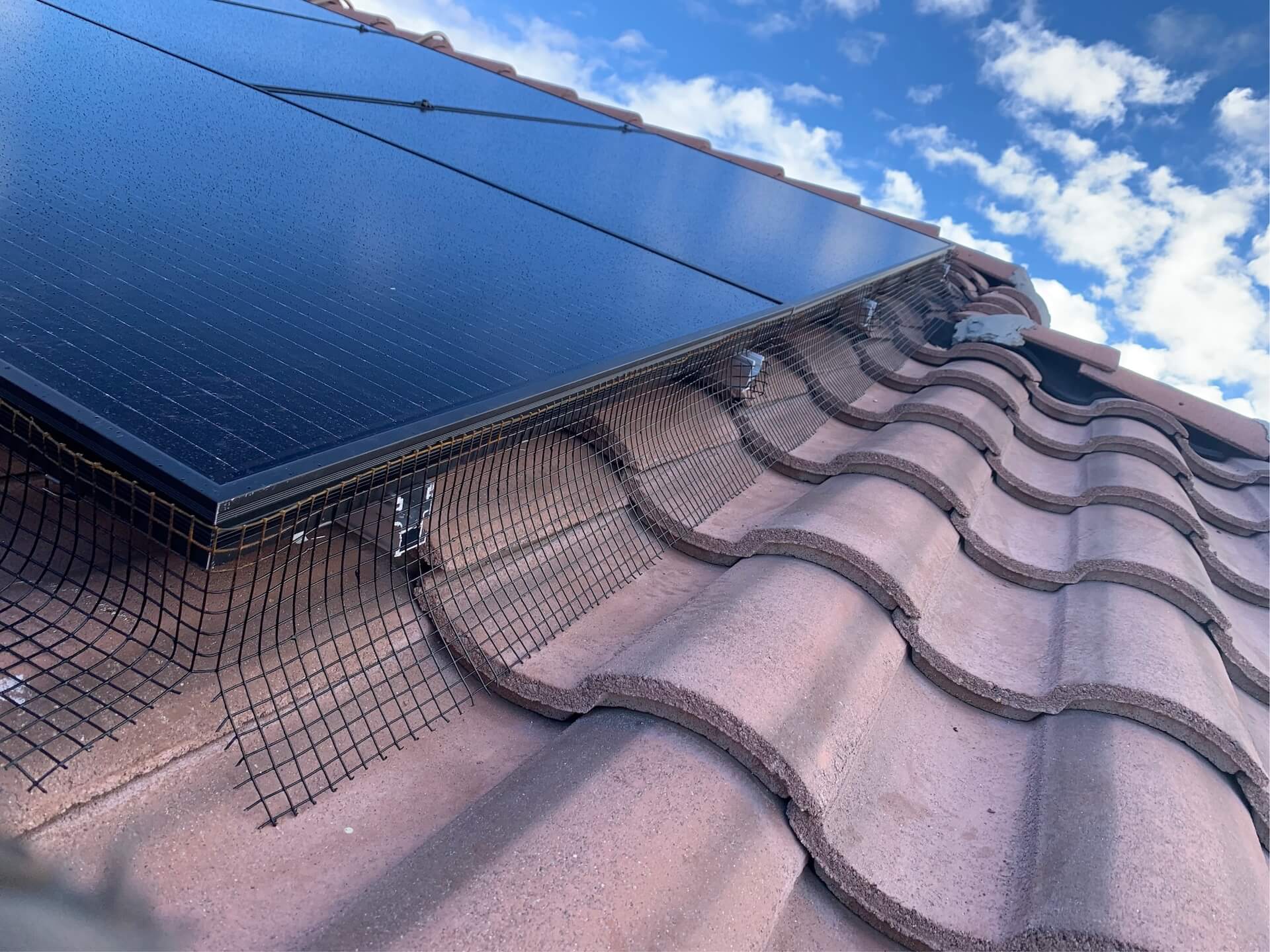 Solar panel cleaning project - Residential installation