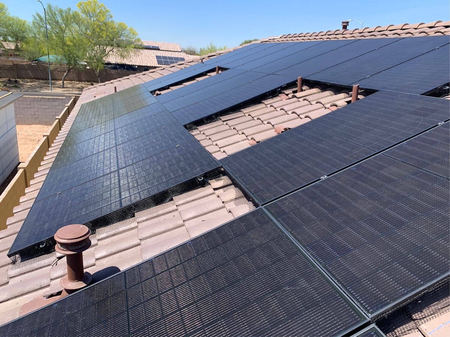 Solar fencing installation project