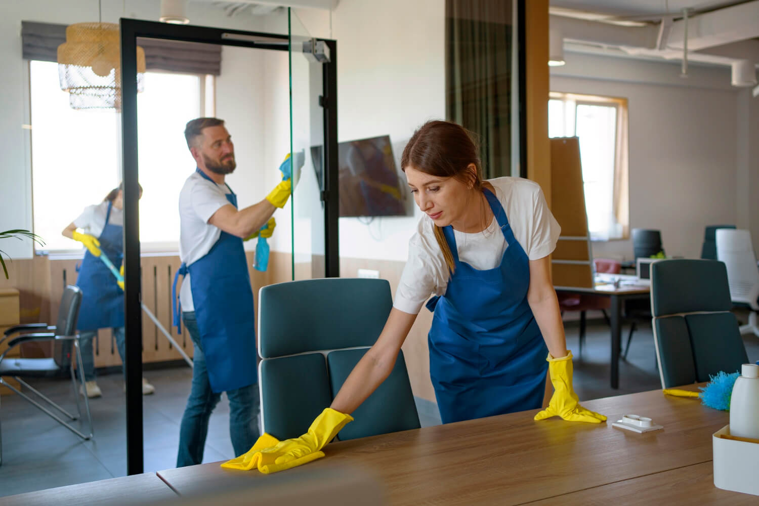 WeTidy cleaning team at work
